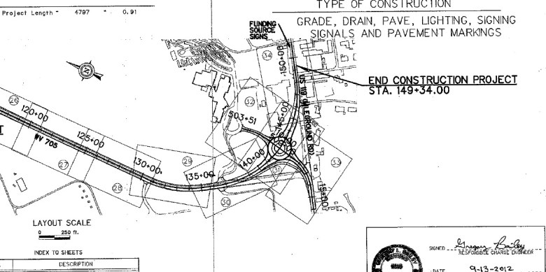 DOH map of roundabout and Eastwood El